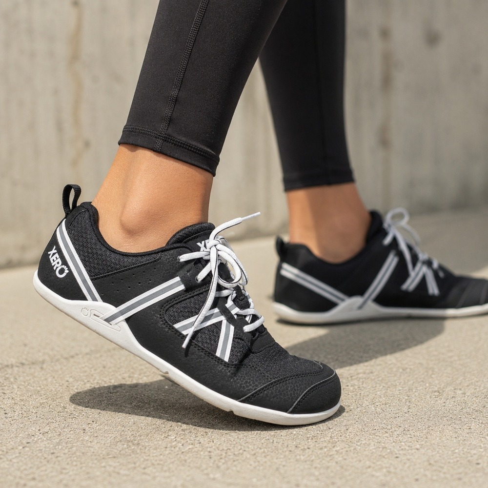Xero Shoes Prio Barefoot Zero Drop Minimalist Running Fitness Black Women's 8.5